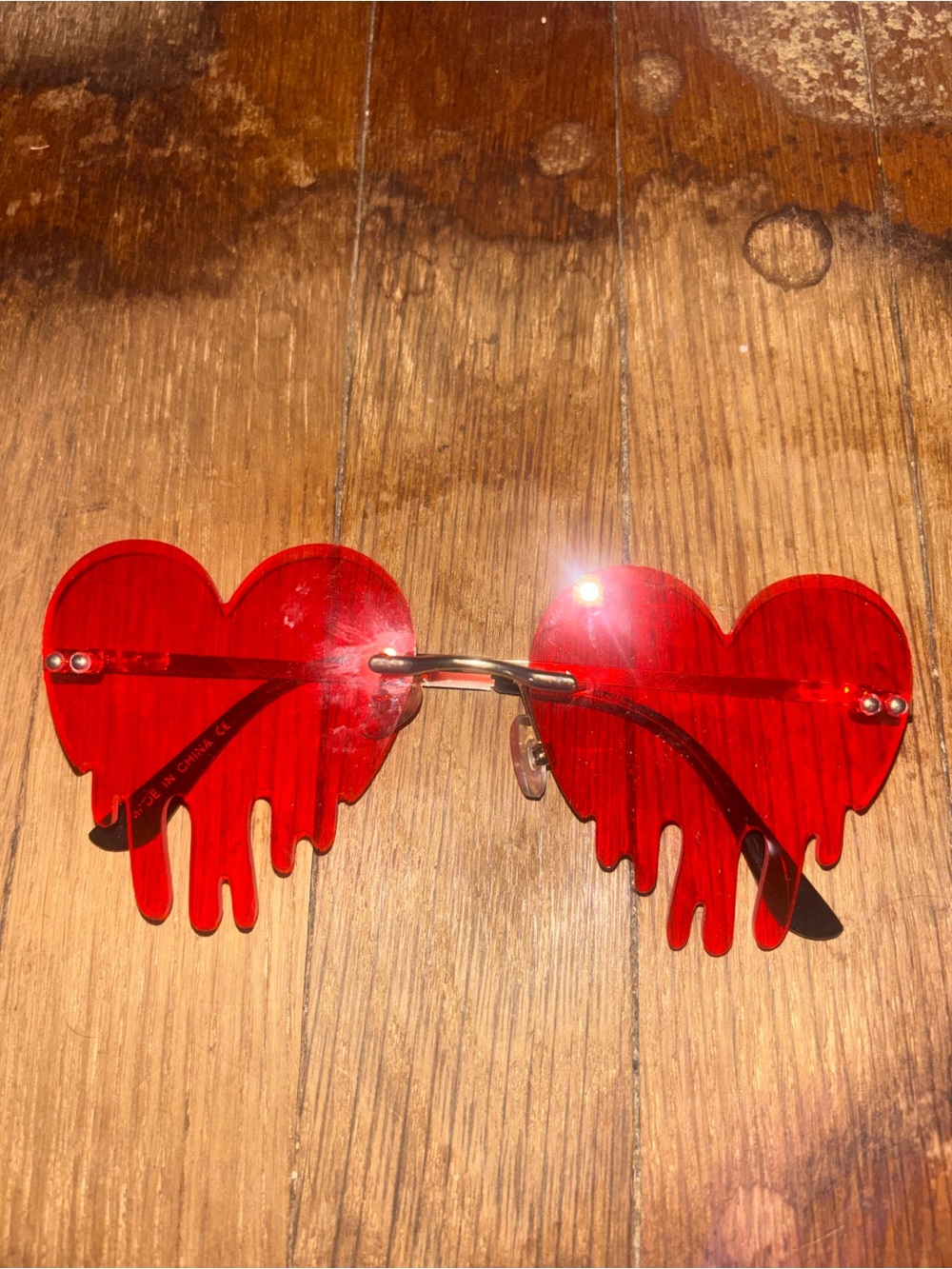 Red Dripping Heart Sunglasses